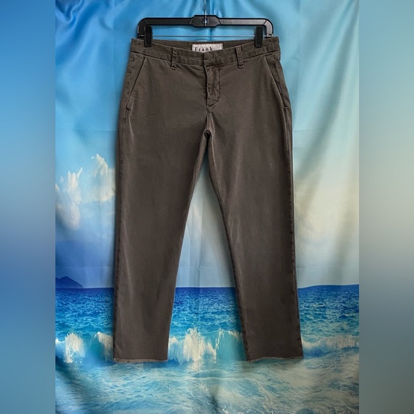 Frank & Eileen WICKLOW The Italian Chino Performance Twill Size: 4 CHOCOLATE - Picture 2 of 16